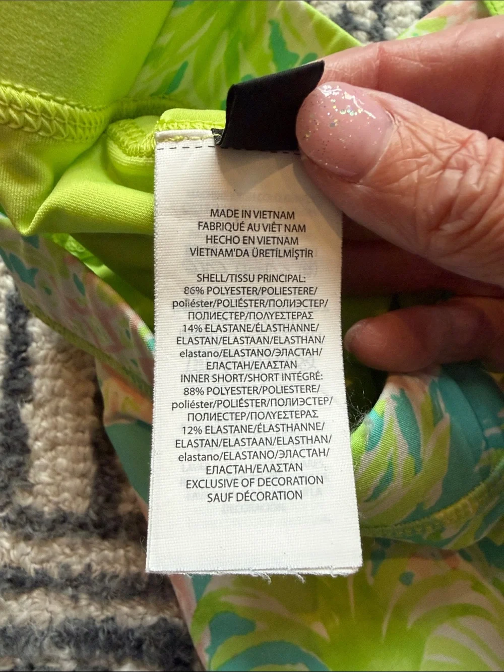 RLX Ralph Lauren Pineapple Print Skort in Aqua, Lime & Pink